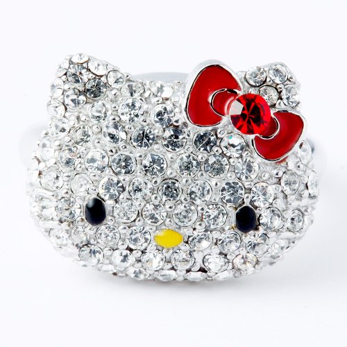 ハローキティ　サンリオ　リング　76年　11年 Amazon | サンリオ(SANRIO) ハローキティ ラインストーン大リング 11号
